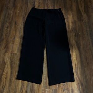 Armani Collezioni Black Wide Leg Pants